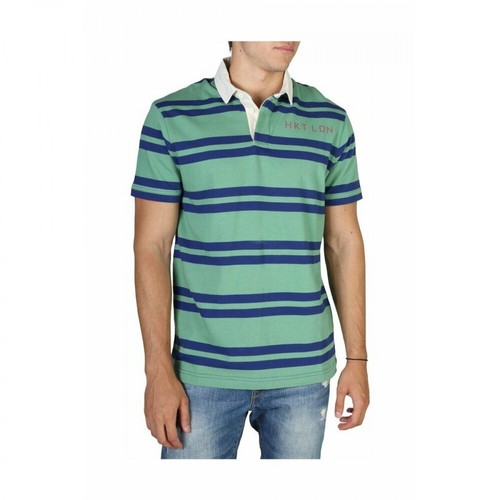 Hackett, Polo T-shirt Hm570732 Zielony, male, 322.61PLN