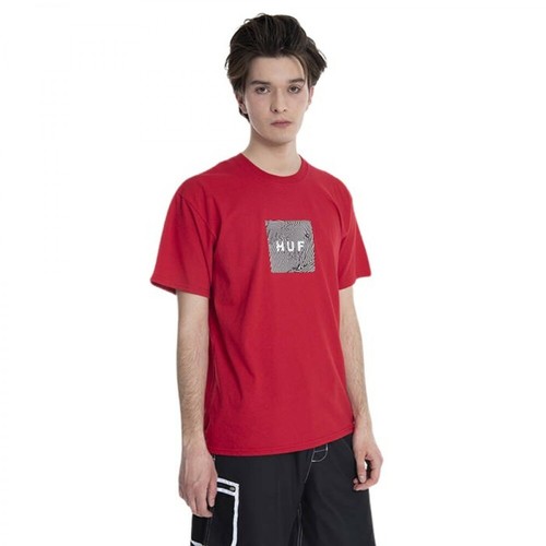 HUF, Koszulka Feels T-Shirt Ts01328 Czerwony, male, 194.35PLN