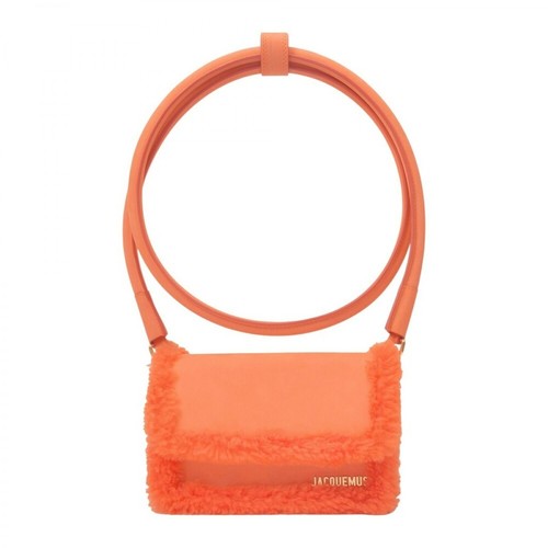 Jacquemus, Le Rond Bag in Wool Pomarańczowy, female, 3404.25PLN