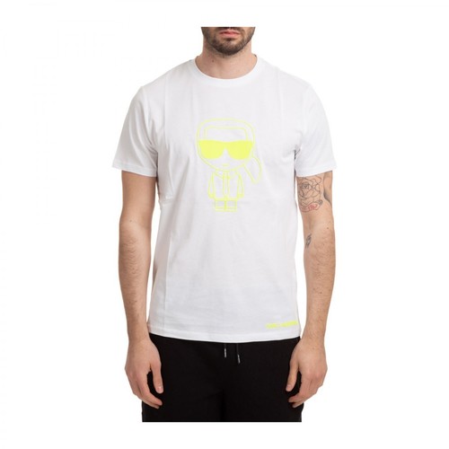Karl Lagerfeld, short sleeve t-shirt K iconic Biały, male, 510.00PLN