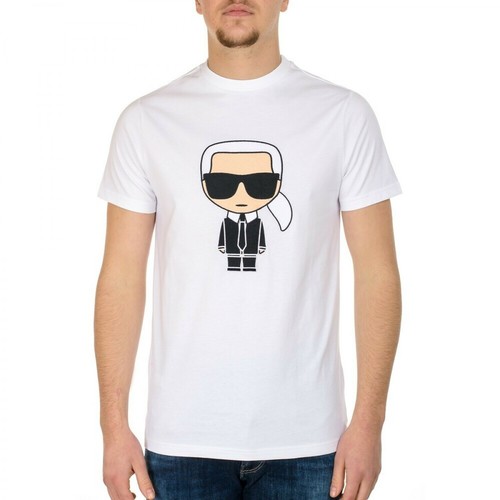 Karl Lagerfeld, T-Shirt Crewneck Biały, male, 634.00PLN