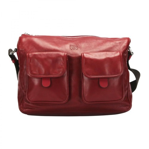 Loewe Pre-owned, Leather Crossbody Bag Czerwony, female, 3136.35PLN