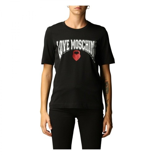 Love Moschino, T-Shirt Czarny, female, 343.00PLN