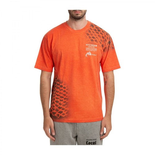Mauna Kea, T-shirt crew neckline Pomarańczowy, male, 411.00PLN