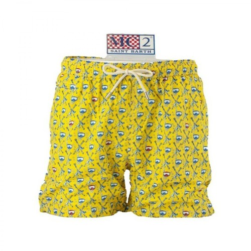 MC2 Saint Barth, Swim shorts Żółty, male, 287.70PLN
