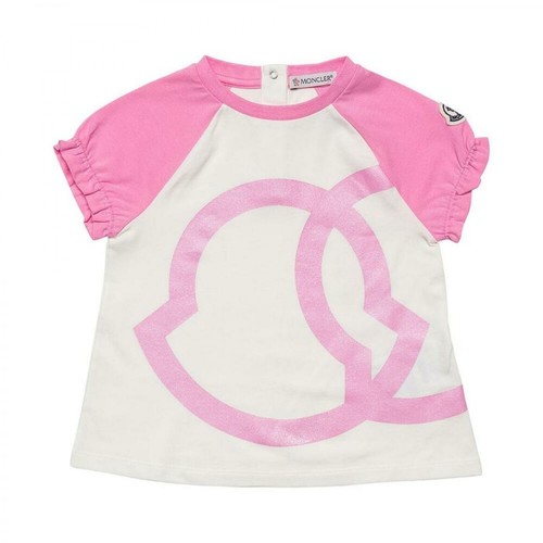 Moncler, T-shirt Różowy, female, 265.00PLN