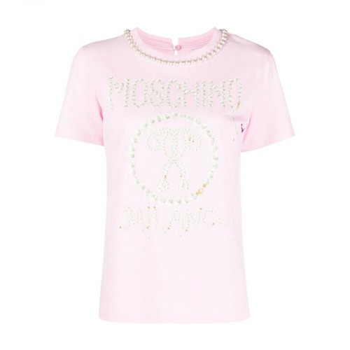 Moschino, A070654402224 T-Shirt Różowy, female, 1542.00PLN