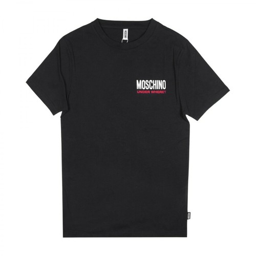 Moschino, Logo T-Shirt Czarny, unisex, 299.57PLN