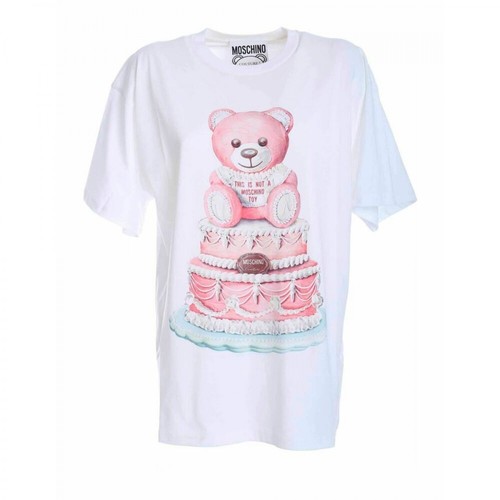 Moschino, Oversize Cake Teddy Bear T-shirt Biały, female, 623.00PLN