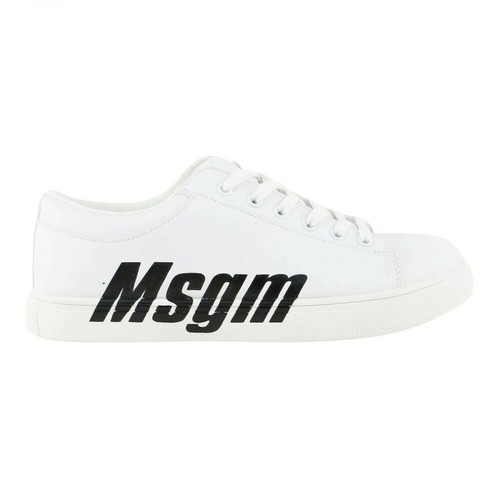Msgm, 022763 Sneakers Biały, male, 630.00PLN
