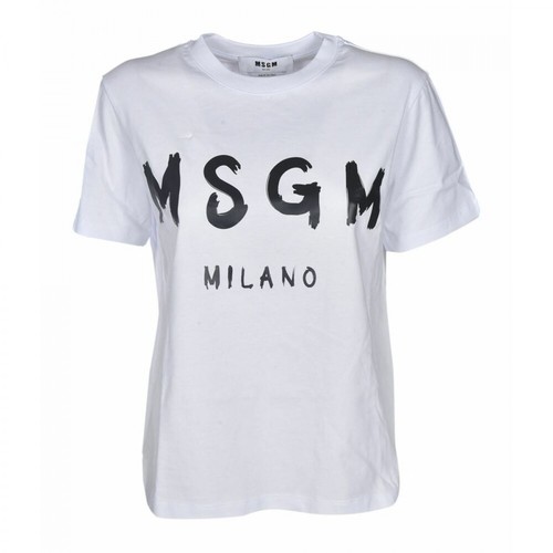 Msgm, T-Shirt Biały, female, 406.00PLN