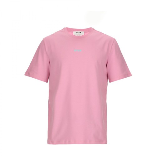 Msgm, T-shirt Różowy, male, 325.00PLN