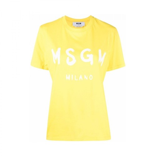 Msgm, T-shirt Żółty, female, 434.00PLN