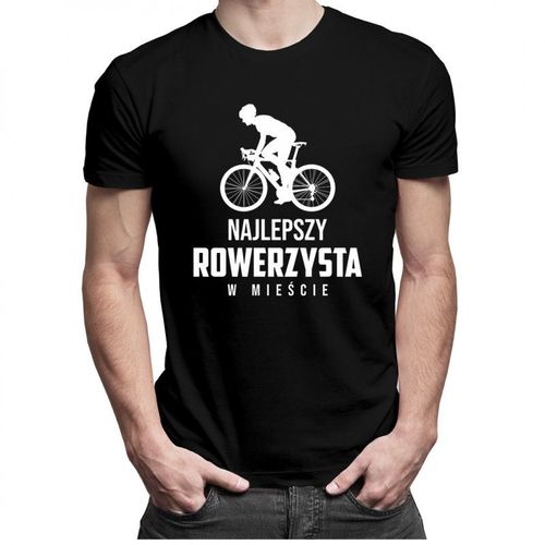 Najlepszy rowerzysta w mieście - męska koszulka z nadrukiem 69.00PLN