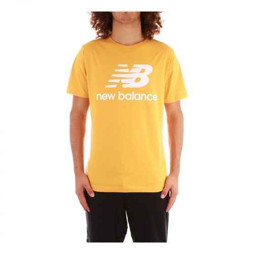 New Balance, Mt01575Ase Short sleeve T-shirt Żółty, male, 175.00PLN