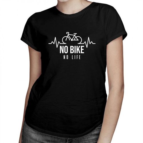 No bike no life - damska koszulka z nadrukiem 69.00PLN