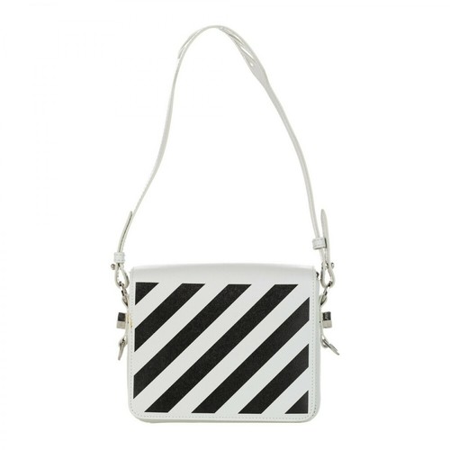 Off White Pre-owned, Pre-owned Baby Binder Clip Crossbody Biały, female, 3458.84PLN