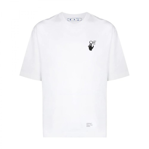 Off White, T-shirt with logo Biały, male, 967.49PLN