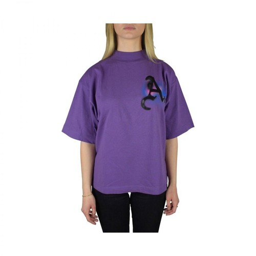 Palm Angels, Air oversized t-shirt Fioletowy, female, 999.00PLN