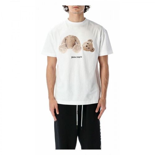 Palm Angels, T-Shirt Pmaa001C99Jer001 Biały, male, 1182.17PLN