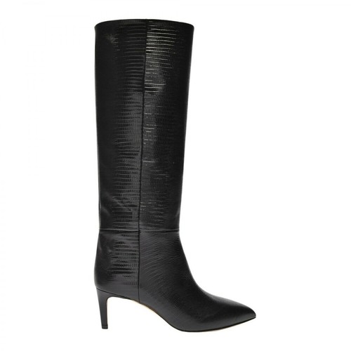 Paris Texas, Stiletto Boots in Lizard Effect Leather Czarny, female, 2295.60PLN