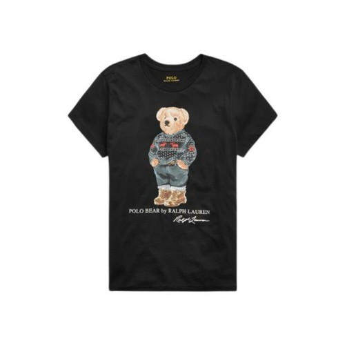 Polo Ralph Lauren, T-shirt Czarny, female, 329.00PLN