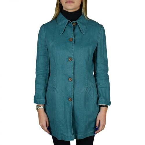 Prada, Jacket in linen Niebieski, female, 2048.00PLN