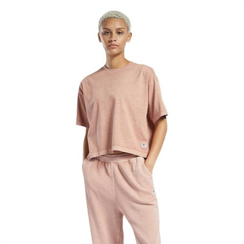 Reebok, Koszulka damska Classics Natural Dye Cropped T-Shirt Hb8625 XS Różowy, female, 148.35PLN