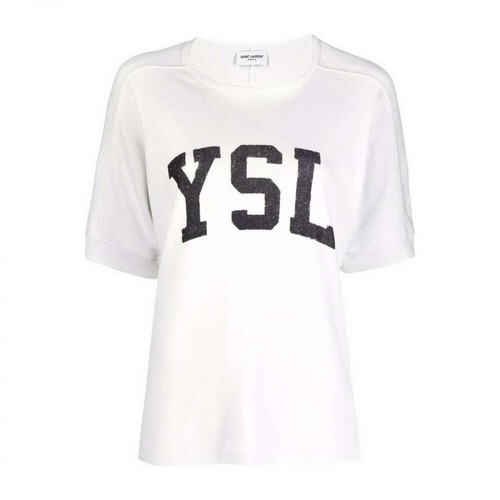Saint Laurent, T-Shirt 672370Y36Jg Biały, female, 1378.00PLN