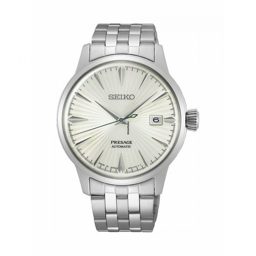 Seiko, Srpg23J1 - Presage Srpg23j1 Stainless Steel Watch - Biały, male, 1907.00PLN