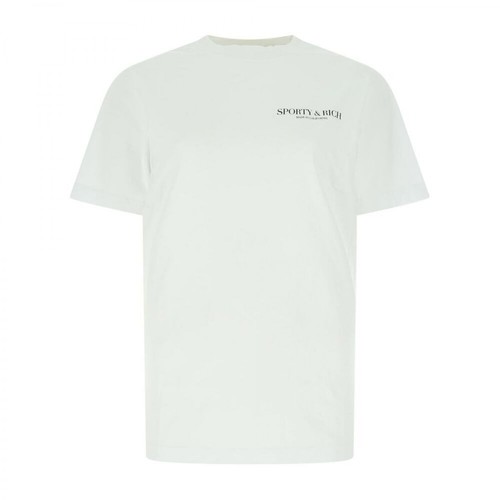 Sporty & Rich, T-Shirt Biały, female, 357.00PLN