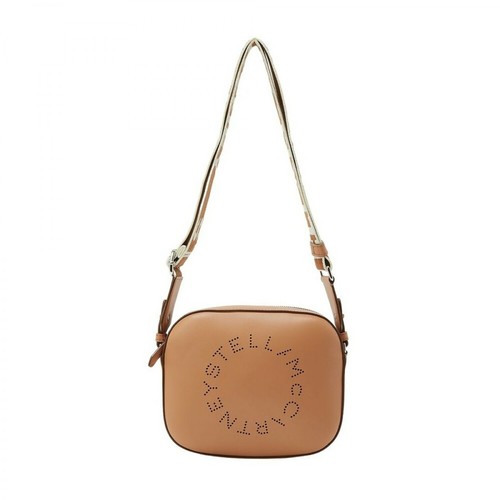 Stella McCartney, Logo Mini Bag Brązowy, female, 2478.00PLN