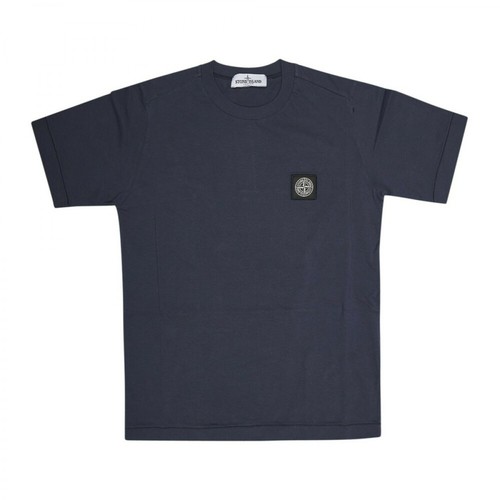 Stone Island, T-shirt Niebieski, male, 325.00PLN