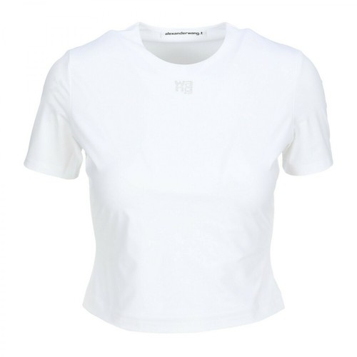 T by Alexander Wang, T-Shirt 4Cc3211275Cs Biały, female, 1199.18PLN
