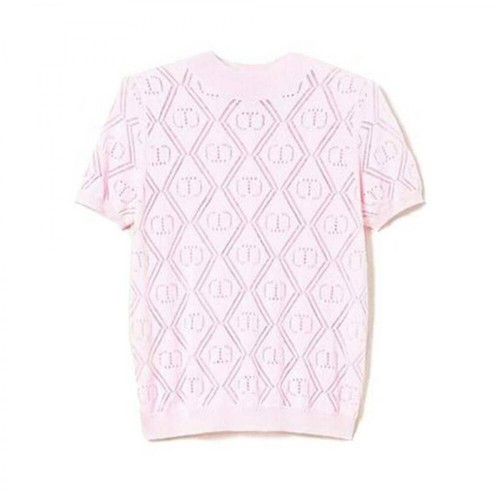 Twinset, T-Shirt 221Tp3190 Różowy, female, 538.00PLN