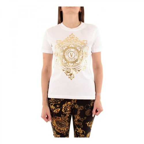 Versace Jeans Couture, 71Hahf06-Cj00F Short sleeve t-shirt Women Biały, female, 526.00PLN