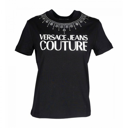 Versace Jeans Couture, T-shirt Czarny, male, 252.00PLN