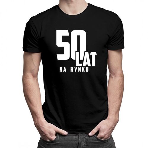 50 lat na rynku - męska koszulka z nadrukiem 69.00PLN
