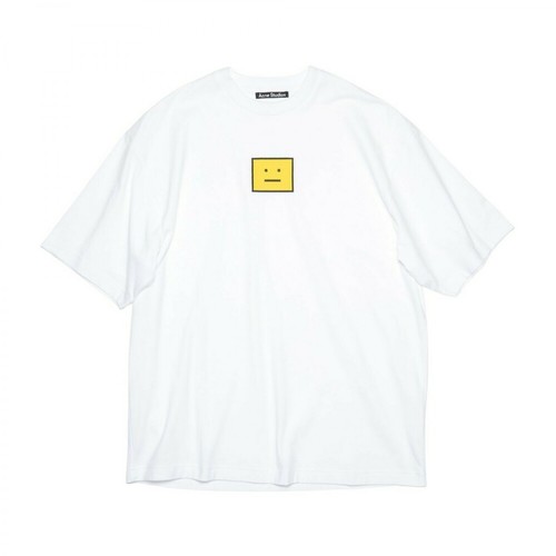 Acne Studios, T-shirt Biały, male, 880.00PLN