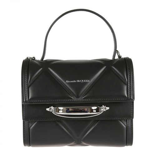Alexander McQueen, Diamond-quilt tote bag Czarny, female, 7990.00PLN