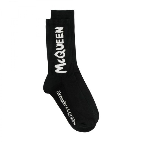 Alexander McQueen, socks Czarny, male, 342.00PLN