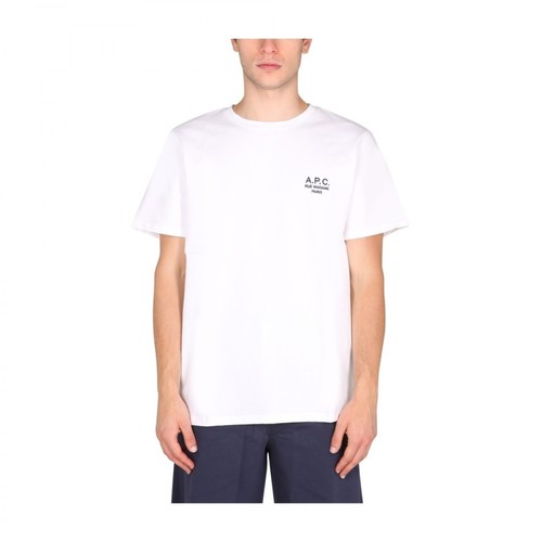 A.p.c., T-shirt Biały, male, 411.00PLN