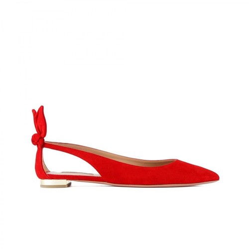 Aquazzura, Bow Tie Ballet shoes Czerwony, female, 2258.00PLN