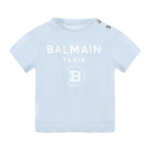 Balmain, T-shirt Niebieski, male, 338.00PLN