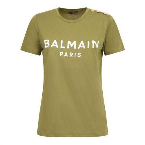 Balmain, T-shirt Zielony, female, 1135.00PLN