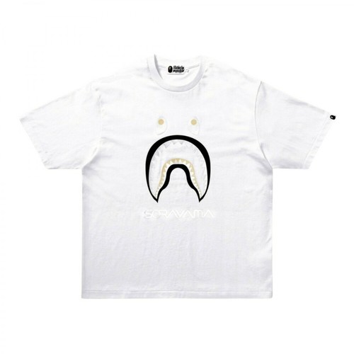 Bape, Hajime Sorayama Shark Tee T-shirt Biały, male, 941.00PLN