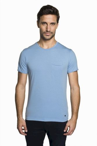 Błękitny bawełniany t-shirt Recman Avola 29.99PLN