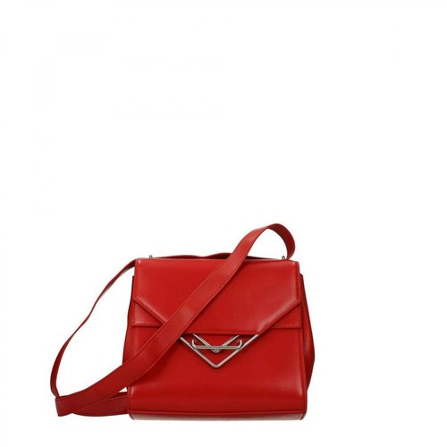 Bottega Veneta, Clip Shoulder Bag Czerwony, female, 10899.00PLN