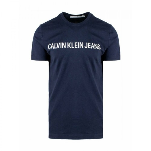 Calvin Klein Jeans, T-Shirt Niebieski, male, 306.87PLN