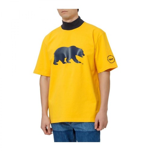 Calvin Klein, Printed T-shirt Żółty, male, 1011.00PLN